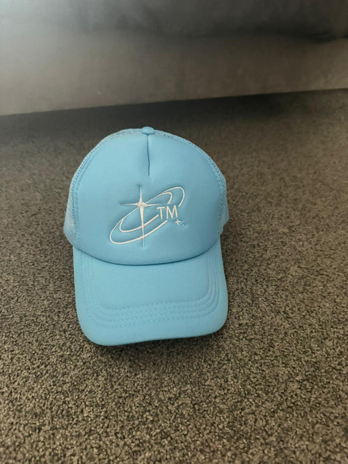 Baby blue galaxy cap